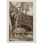 Frank Brangwyn, Paris - Arch of the Pont Neuf, 1923, ysgythriad
