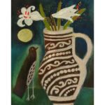 Jug with Lillies and Bird