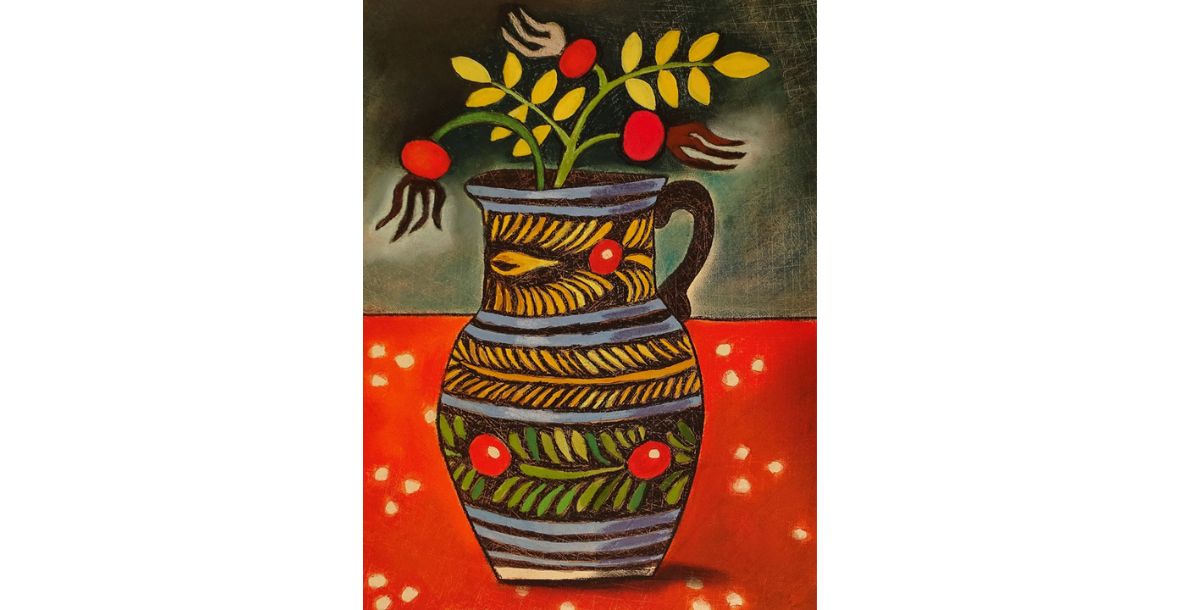Jug with Rosehips
